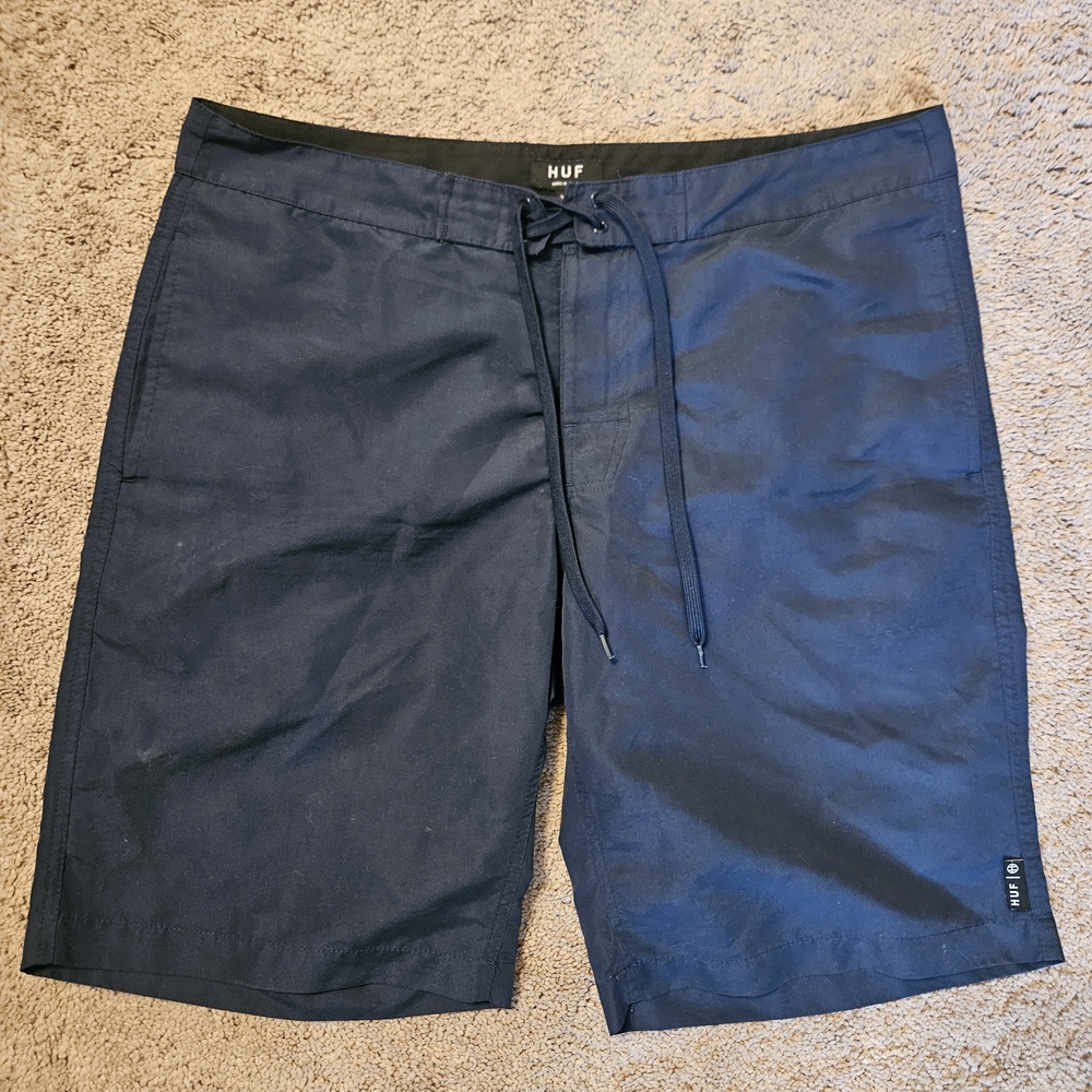 HUF Men's Dark Blue Board Shorts